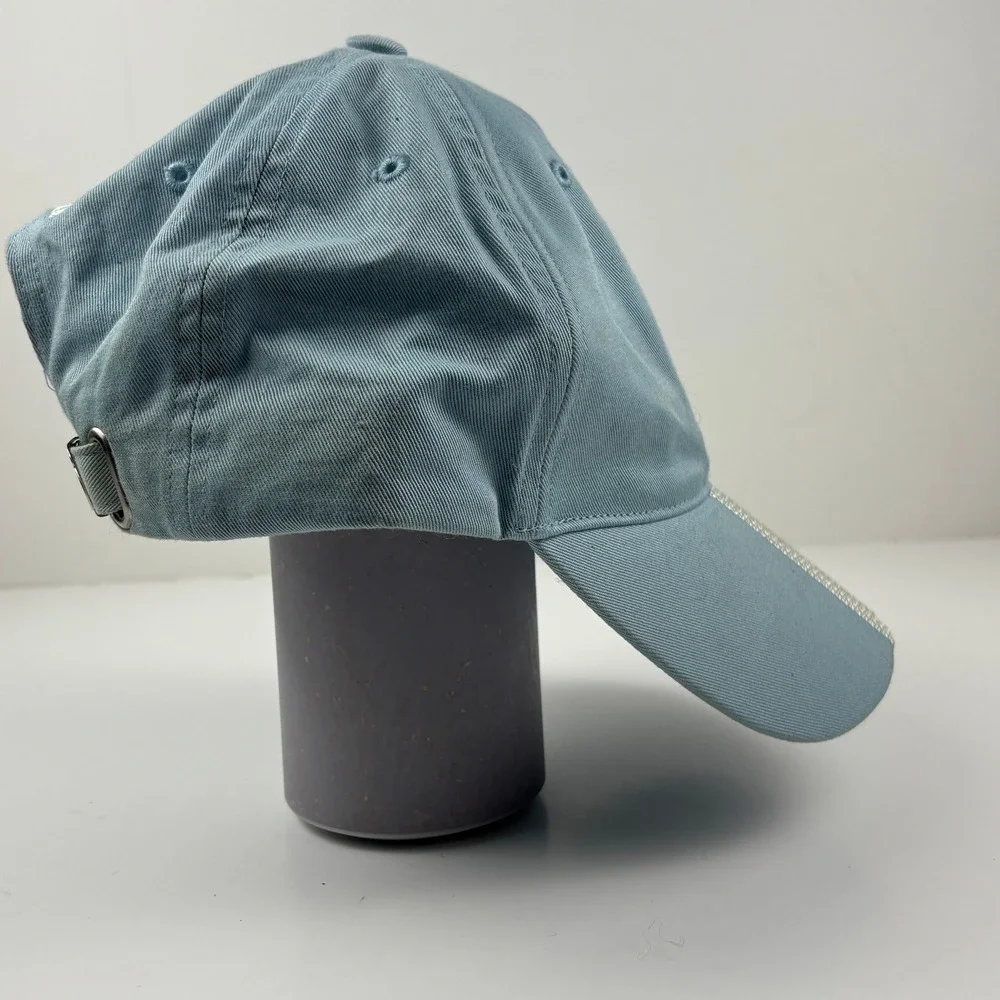 Adidas Real Madrid CF Embroidered Logo Baseball Cap Light Blue One Size Fit Most